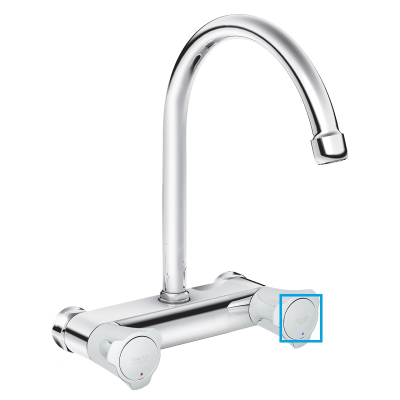 Image converted using ifftoany Заглушка рукоятки GROHE, синяя — изображение 1