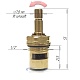 Кран-букса холодной воды IDEAL STANDARD, 18 шлицев, 90° — изображение 7