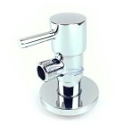 Угловой кран 1/2"х3/8", REMER, цвет хром